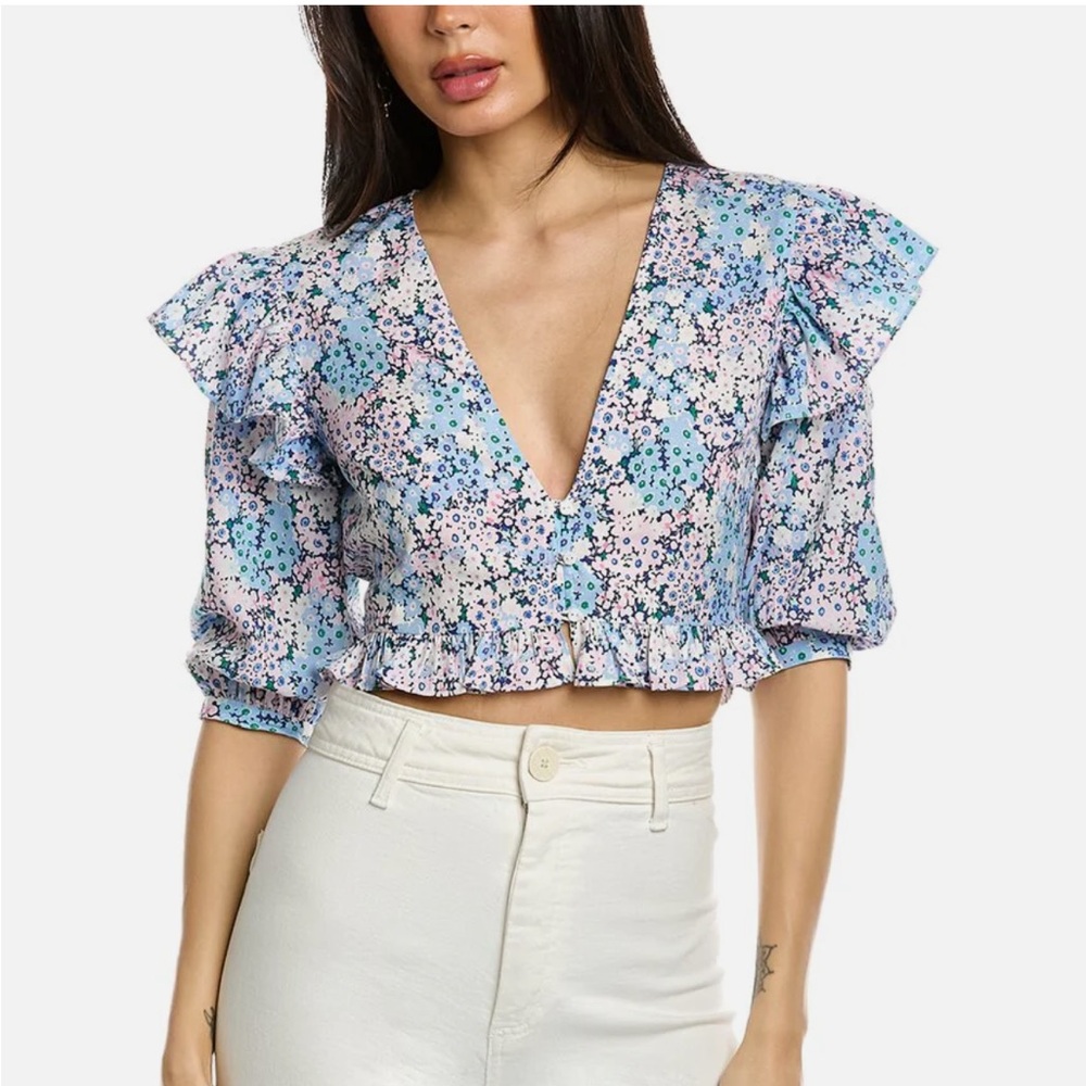 NWT Celina Moon Floral Blouse